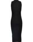 Alexander McQueen Black Viscose Midi Dress