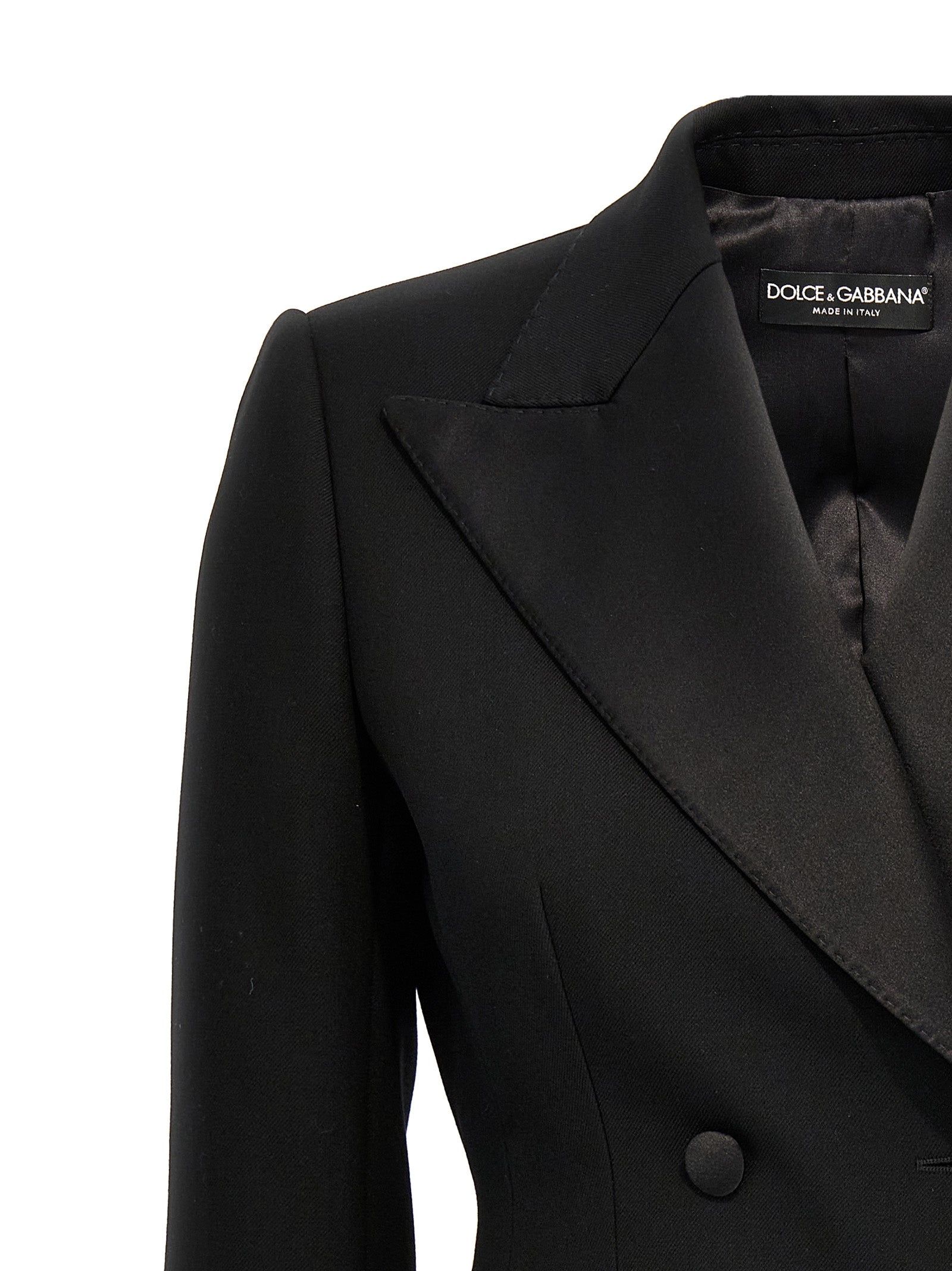 Dolce &amp; Gabbana Black Virgin Wool Blazer