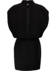 Max Mara Black Triacetate Short Dress