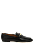 Tod's Black Calfskin Slip-On Loafers
