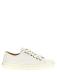 Moschino White Cotton Low Top Sneakers