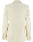 Max Mara White Virgin Wool Blazer