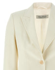 Max Mara White Virgin Wool Blazer
