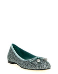 Jimmy Choo Bicolor Textile Ballet Flats
