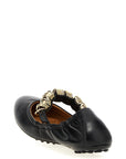 Tod's Black Lamb Leather Ballet Flats