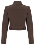Max Mara Brown Cotton Blazer