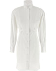 Alexander McQueen White Cotton Midi Dress