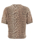 Ganni Brown Wool T-Shirt