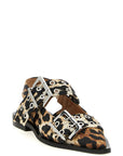 Ganni Multicolor Polyester Ballet Flats