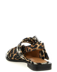 Ganni Multicolor Polyester Ballet Flats