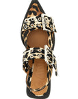 Ganni Multicolor Polyester Ballet Flats