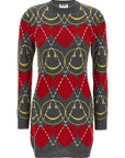 Moschino Multicolor Wool Short Dress