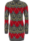 Moschino Multicolor Wool Short Dress