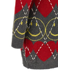 Moschino Multicolor Wool Short Dress