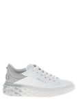 Jimmy Choo Silver Leather Chunky Sneakers