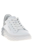 Jimmy Choo Silver Leather Chunky Sneakers