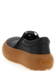 Moschino Black Leather Chunky Sneakers