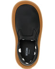 Moschino Black Leather Chunky Sneakers