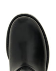 Elisabetta Franchi Black Calfskin Over The Knee