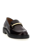 Tod's Bordeaux Calfskin Slip-On Loafers