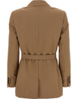 Max Mara Brown Virgin Wool Blazer