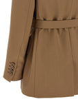 Max Mara Brown Virgin Wool Blazer