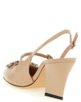 Jimmy Choo Multicolor Leather Mid Heel Pumps