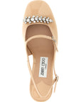 Jimmy Choo Multicolor Leather Mid Heel Pumps