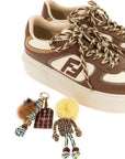Fendi Multicolor Calfskin Platform Sneakers