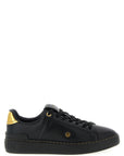 Balmain Black Lamb Leather Low Top Sneakers