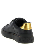 Balmain Black Lamb Leather Low Top Sneakers