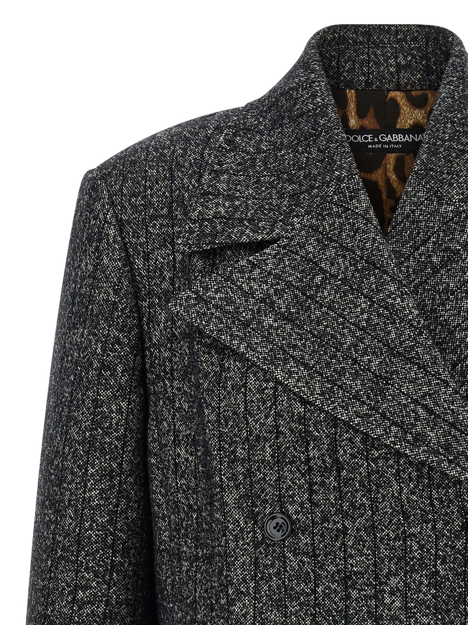 Dolce &amp; Gabbana Bicolor Elastane Blazer