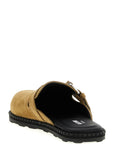 Moschino Beige Leather Clogs