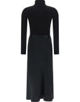 Elisabetta Franchi Black Lycra Midi Dress