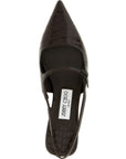 Jimmy Choo Brown Leather Mid Heel Pumps
