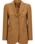 Max Mara Brown Virgin Wool Blazer