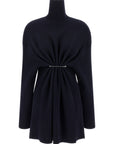 Balenciaga Blue Wool Short Dress