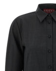 Gucci Gray Wool Short Dress