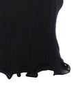 Fendi Black Polyester Sleeveles T-Shirt