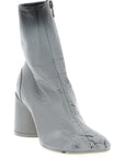 MM6 Maison Margiela Gray Lambskin Ankle Boots