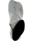 MM6 Maison Margiela Gray Lambskin Ankle Boots