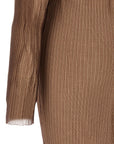 MM6 Maison Margiela Beige Polyamide Midi Dress
