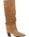 Jimmy Choo Beige Leather Over The Knee
