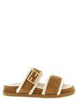 Fendi Beige Calfskin Slides