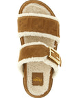 Fendi Beige Calfskin Slides