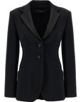 Max Mara Black Viscose Blazer