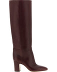 Paris Texas Bordeaux Leather Over The Knee