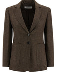 Max Mara Brown Virgin Wool Blazer
