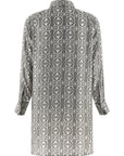 Max Mara Gray Silk Short Dress