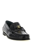 Tod's Black Calfskin Slip-On Loafers
